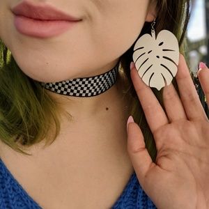 Monstera Leaf earrings